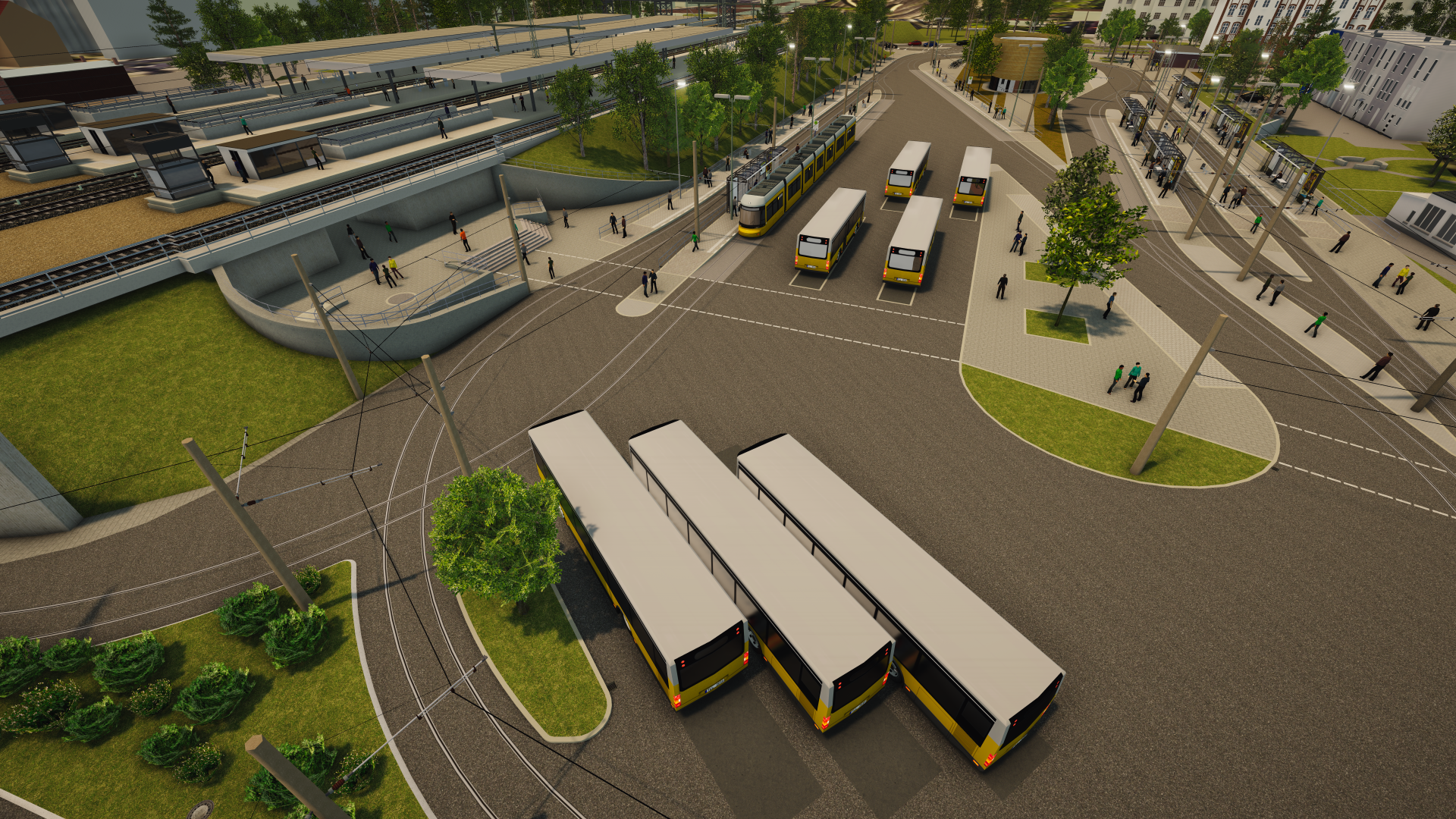 Visualisierung: LocLab (Neue Straßenbahn- und Bushaltestellen in der Gleisschleife am S-Bhf Schöneweide)